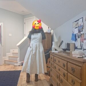 Elegant Cream White Square Neck Dress